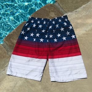 Under Armour Stars & Stripes Boys Swim Trunks